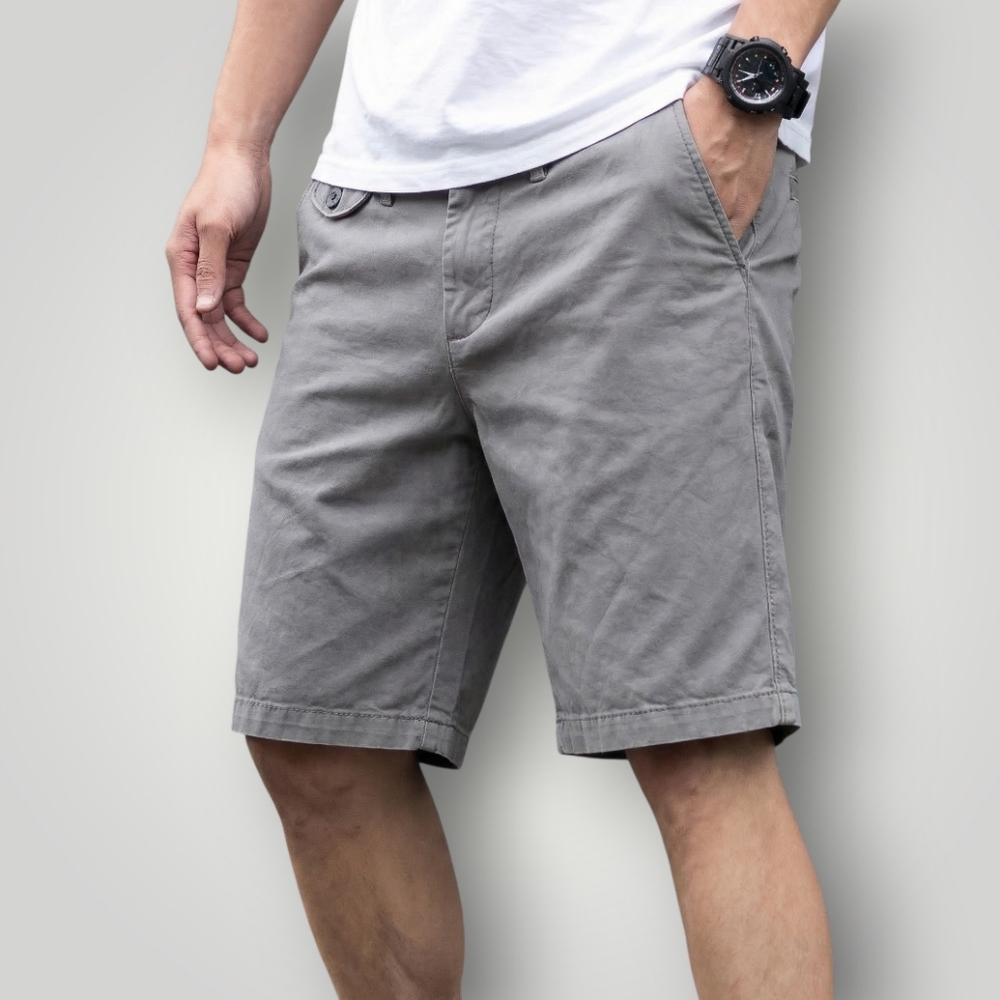 Banana Republic 32 Aiden Chino‎ Shorts Taupe Gray Old Money Quiet Lux